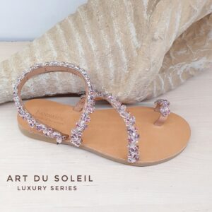 325Β Ροζ luxury sandals
