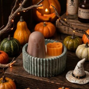 ΓΥΨΙΝΟ ΣΤΡΟΓΓΥΛΟ halloween (002) APPLE-PUMPKIN