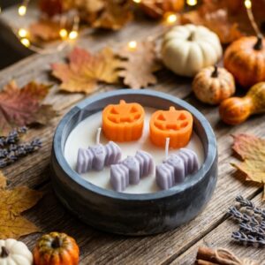 Μεγαλο στρογγυλο γύψινο HALLOWEEN  (009) APPLE PUMPKIN